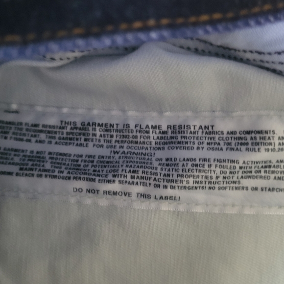 Vintage Wrangler FR Flame Resistant Work Pants Men’s 38x30 Orange Tab A82 - Picture 8 of 14